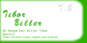 tibor biller business card